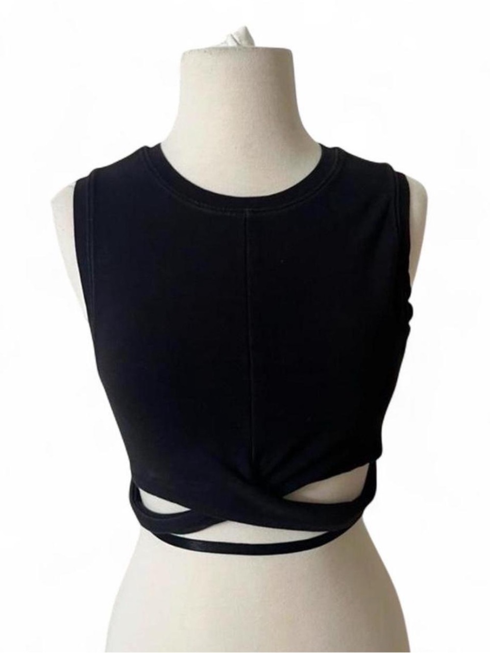 Forever 21 Black High neck crop top